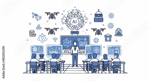 Artificial Intelligence Education in a Modern Classroom Setting.