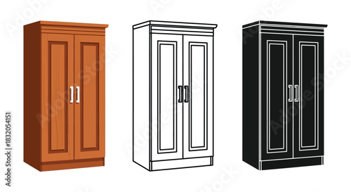 Find and buy stylish wooden wardrobes for your bedroom online