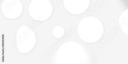 White and grey abstract modern circle background. abstract white circle shape with digital hi tech concept background technology. Presentation slide template. Glowing circle lines design .