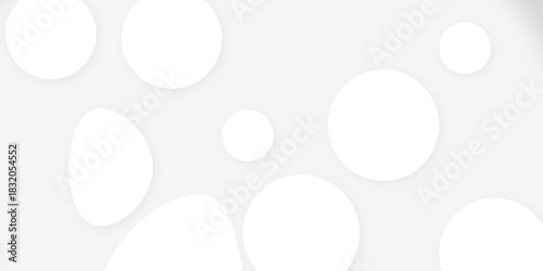 White and grey abstract modern circle background. abstract white circle shape with digital hi tech concept background technology. Presentation slide template. Glowing circle lines design .