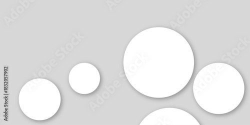 White and grey abstract modern circle background. abstract white circle shape with digital hi tech concept background technology. Presentation slide template. Glowing circle lines design .