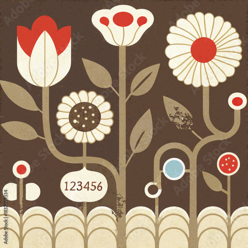 Whimsical "Password Garden" Illustration: Strong Security Flowers vs. Wilted Weak Weed Metaphor