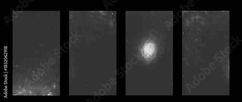 Explore a collection of diverse vertical grunge backgrounds with halftone noise effect and grain textures suitable for creative projects and design work.