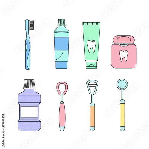 Dental Hygiene Essentials: An Illustrated Collection for Oral Care and Well-being