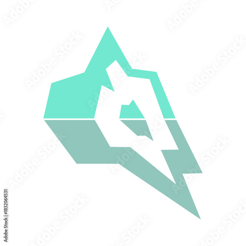 Iceberg logo icon design