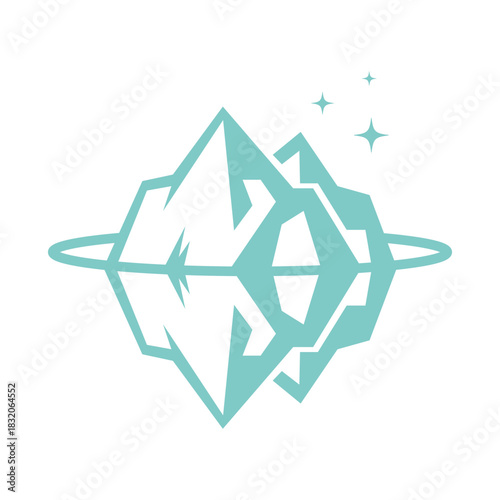 Iceberg logo icon design