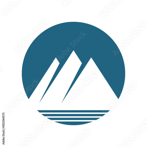 Iceberg logo icon design