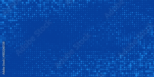 Blue Tech Finance Fintech Background Abstract Pixel Pattern. Abstract Business Tech Science Vector Backdrop.Print