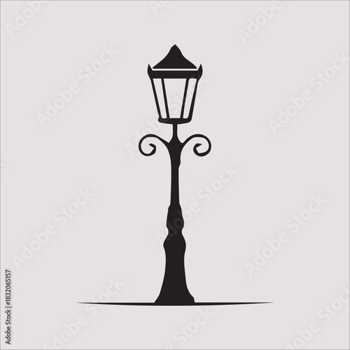 street lamp vector illustration