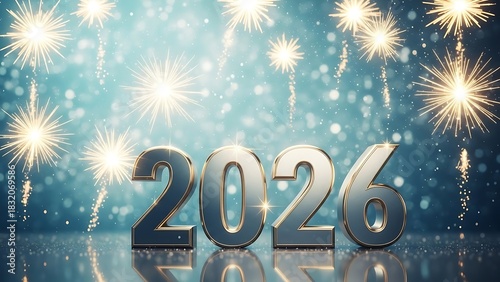 New year 2026 celebration fireworks