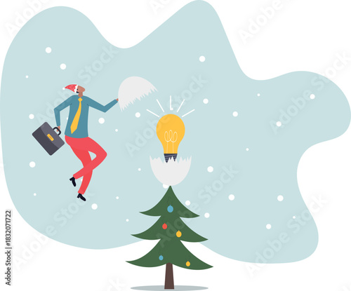 New creative idea, innovation or solution for business, entrepreneurship or startup idea, creation or discovery.about a man and his life.