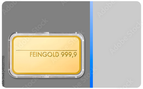 blister pack containing 10 gram gold bar 999,9