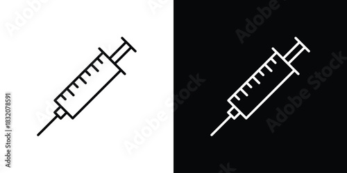 Anesthesia icon design element. Linear style vectors