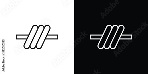 Barbed Wire icon design element. Linear style vectors