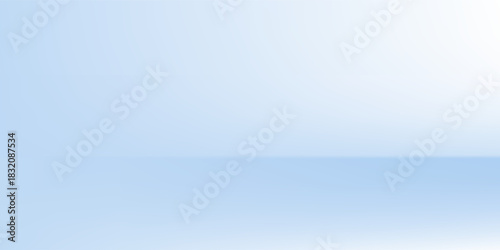 Blue art studio room. Limbo light background. Abstract 3d backdrop for product presentation. Minimal wall scene. Showcase, promotion display art simple modern