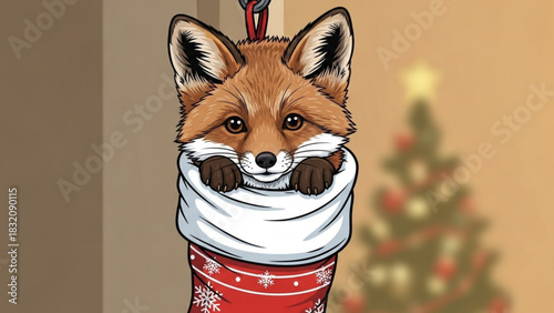 Collection of festive christmas themed ribbons featuring snowflakes icicles gifts hot drinks bells musical notes and gingerbread cookies for holiday decoration and design