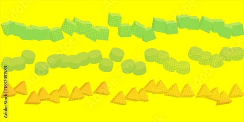 picture of a triangle and a square for children to learn