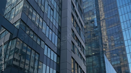 Wallpaper Mural upward view on urban contemporary business buildings seen from outside at daytime Torontodigital.ca
