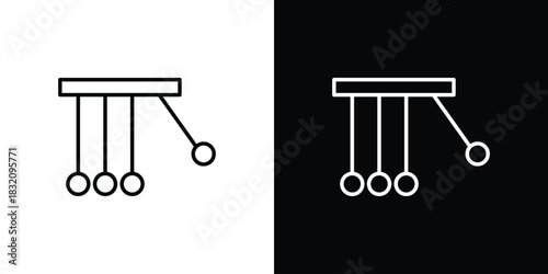 Momentum icon design element. Linear style vectors