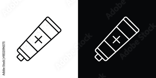 Ointment icon design element. Linear style vectors