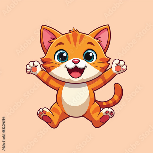 Cute Baby Tiger Jump And Playing