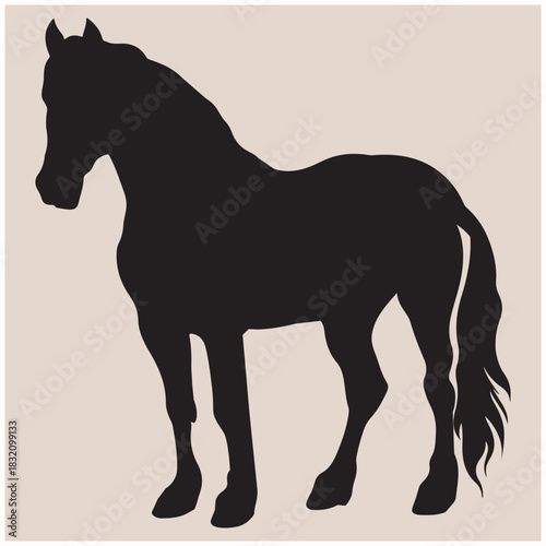 Draft Horse Stallion Silhouette  Horse
