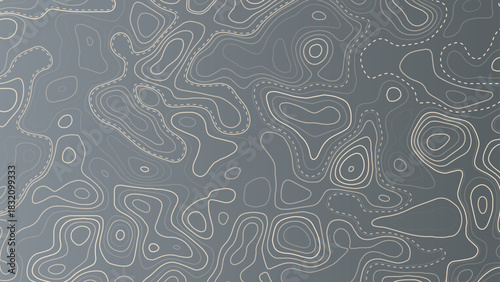 Abstract Topography line poster vector. The concept of a topographic contour geography scheme and the terrain path.	
