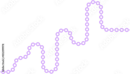 Circle set follows a path composed of multiple curve segments linked across the line.