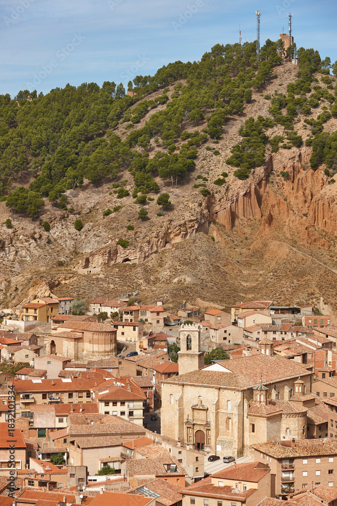 Obraz premium Fortified picturesque medieval historic town of Daroca, Zaragoza. Aragon, Spain