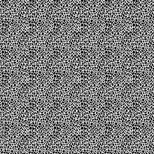 Wild Leopard Spot Print Monochrome Wallpaper.