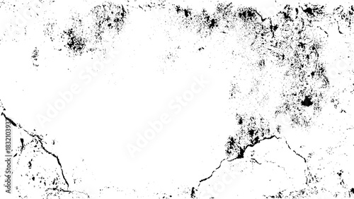 Grunge black and white Texture. Dark messy dust overlay distressed background. Create design abstract dotted, scratched, noise and grain.