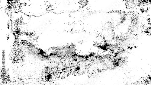 Grunge black and white Texture. Dark messy dust overlay distressed background. Vector illustration.