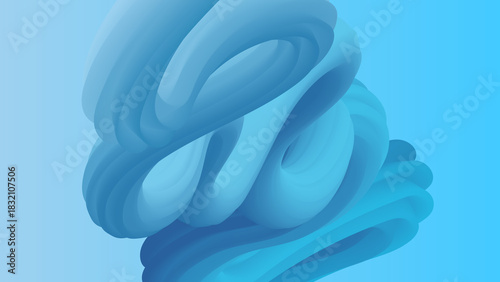 ABSTRACT BACKGROUND ELEGANT BLUE GRADIENT 3D FLUID SWIRL WAVY SMOOTH LIQUID COLORFUL DESIGN VECTOR TEMPLATE GOOD FOR MODERN WEBSITE, WALLPAPER, COVER DESIGN	
