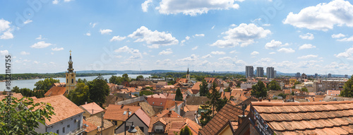 
Panoramic View from Gardos Tower of Belgrade, Serbia, Overlooking the Danube River