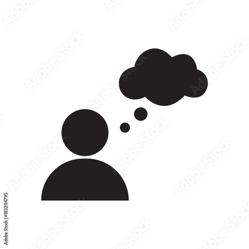 person thinking icon