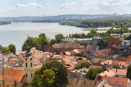 
Panoramic View from Gardos Tower of Belgrade, Serbia, Overlooking the Danube River