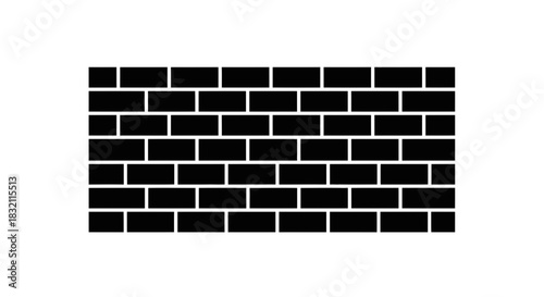 Black brick wall texture background seamless brickwork pattern