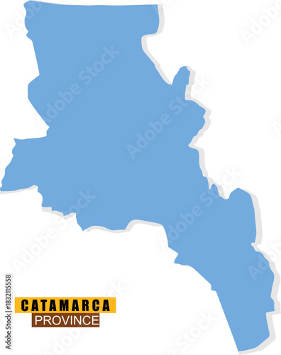 Catamarca Province map of Argentina in state colors