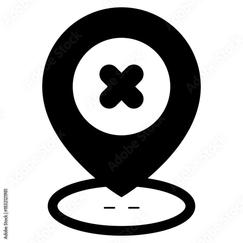 error trouble location icon