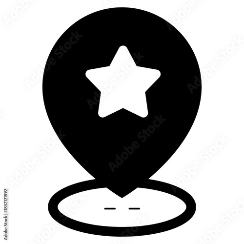 favorite location most frequently visited icon