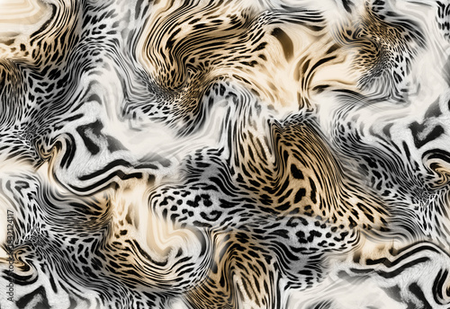 Leopard skin pattern texture; Fashionable print
