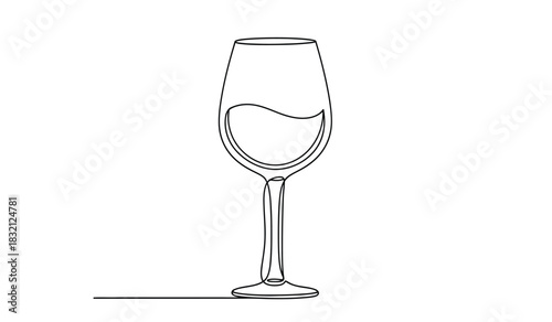 Elegant champagne flute with liquid silhouette minimalist design for celebrations toasts and special occasions perfect for invitations and graphic design projects silhouette