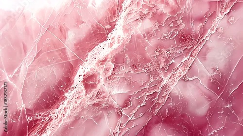 Close-up of Pink Marble Surface with Veining and Textural Details for Artful Design