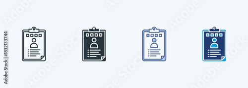 Personal Information Multiple Style Icon Collection