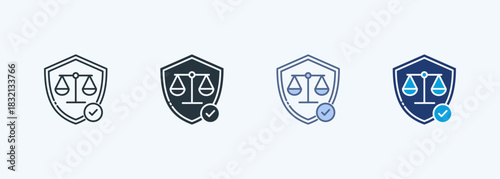 Privacy Law Multiple Style Icon Collection