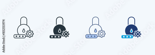 Reset Password Multiple Style Icon Collection