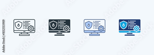 Antivirus Multiple Style Icon Collection