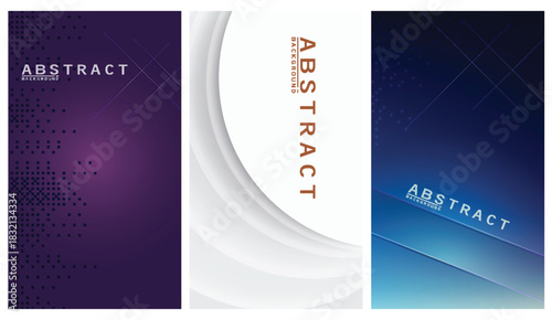 Abstract Gradient Backgrounds, purple, white, blue, minimalist shapes, simple designs, perfect for presentations, social media posts, adds modern flair to any project