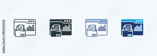 Database Multiple Style Icon Collection