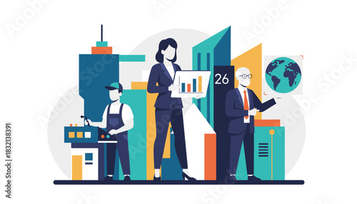 Industry finance and global leadership unite for business success and workforce diversity